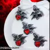 Accesorios de Estilo Oscuro Estilo Europeo y Americano Mariposa Negra Pistola Cruz de Rosa Colgante Pulsera de Cuentas DIY Collar