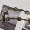 Corrente de cintura oval de metal europeia e americana acessórios jk cinto novo de verão saia decorativa corrente de cintura simples em estoque
