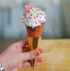 Modelo de exhibidor de batidos, soporte para conos de helado, estante para conos, adecuado para supermercados, vendedores ambulantes, hoteles y para exhibir postres y papas fritas
