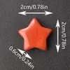 7 Piezas Adornos de Estrella de Cinco Puntas de Piedra Natural 20*20*6mm Estrella de Cristal Piedra Semipreciosa Decoración Transfronteriza Accesorios DIY