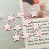 Caramelo Dopamina Color Sonrisa Estrella Estrella de Cinco Puntas DIY Aleación Pintura Accesorios Pulsera Cadena de Teléfono Móvil Cuentas Joyería