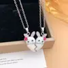 Collar Venta Caliente Transfronteriza Magnético Amor Luna Pareja Collares Accesorios Mujer Versátil Gama Alta Regalo Día de San Valentín