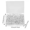 Amazon Chinchetas Transparentes Papelería de Oficina Chinchetas Decorativas para Tablero de Corcho Seguridad para Jardín de Infancia Chinchetas Redondas de Cabeza Venta al por Mayor