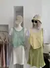 Falda Corta Midi de Satén de Acetato Estilo Francés Cola de Pez para Mujer Kekezoon, de Gama Alta y Elegante, Falda de Línea A que se Ajusta a la Cadera 7364