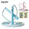Cuerda para Saltar Deli Ft149 Angenette con Contador, Núcleo de Alambre de Acero Estilo Bambú, Cuerda para Saltar de Velocidad Ajustable