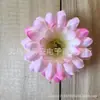 Al por mayor 7 cm cabeza de flor de tela de seda artificial nuevo crisantemo africano girasol ramillete flor para zapato tocado de viaje suministros