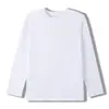 Camiseta Básica de Algodón Puro para Padres e Hijos, Capa Interior para Primavera y Otoño, Ropa de Otoño para Bebés, Tops de Cuello Redondo para Niños y Niñas, Camisetas Blancas de Manga Larga para Niños