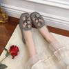 Zapatos Nuevos para Mujer, Estilo Pequeño Fragante, Zapatos de Tela Old Beijing Transpirables, Zapatos Bordados de Suela Suave Antideslizantes, Zapatos Casuales Perezosos