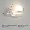 Lámpara de Pared de Astronauta Dormitorio Mesita de Noche Sala de Estar Habitación Infantil Minimalista Moderno Creativo Fondo de Luna Pared Pasillo Escalera Luz