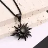 Collar Colgante de Sol de Aleación Europeo y Americano de Venta Caliente Transfronterizo, Joyería de Collar Versátil de Nicho Hip-Hop Personalizado para Hombre al por Mayor