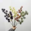 Estilo Nórdico Flor de Erizo de Mar de Aguja de Pino de 3 Puntas Estrella Apio Flor Artificial Decoración del Hogar Habitación Modelo Decoración Escena Fotografía de Boda