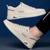 Couro Genuíno Couro de Vaca Outono Sapatos Masculinos Esportivos Solado Macio Superfície Macia Antiderrapante Resistente ao Desgaste Respirável Sapatos de Lona Masculinos Casuais Sapatos de Lona Masculinos