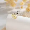 Acero de Titanio Cortado en Estrella de Seis Puntas de Gama Alta de Nicho Tornillo de Cuatro Garras Varilla Redonda para Pastel Joyería Hensen Perforación de Cartílago Hueso de la Oreja Clavo