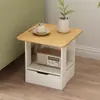 Mesa de centro nórdica mesa auxiliar para sofá de sala mueble mesa de rincón mesita de noche mesa cuadrada pequeña mesa cuadrada mesa pequeña para minidepartamento mesa auxiliar