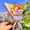 Mini Mini Flores de Lã, Pequenos Buquês Frescos para Namoradas, Pequenos Presentes de Dia dos Namorados e Lembrancinhas Combinando