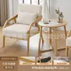 Conjunto de mesa e cadeiras de lazer para varanda um conjunto de três peças com uma mesa e duas cadeiras cadeira de sofá individual estilo log para pousada hotel tamanho grande