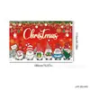 Tela de fondo navideño en stock, lista para enviar, con impresiones de alta definición de Papá Noel, muñecos de nieve y renos, perfecta para decoraciones navideñas