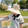 Chapéu de Sol de Verão Respirável com Proteção Solar de Aba Larga para Meninos com Apito, Chapéu de Pescador de Dinossauro para Crianças, Chapéu de Sol para o Verão