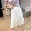 Falda Midi de Acetato de Alta Gama Cola de Pez / Cintura Plana Minimalista ¡Uso de 2 Vías! Elegante Falda para Viajar al Trabajo, Nueva para Verano 2026