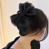 Acessórios de Cabelo Super Fada Onda Ponto Laço Grande Headwear Presilha Pinça Grande Grampo de Cabelo Grande Feminino Parte de Trás da Cabeça Rede Presilha Tubarão Acessórios de Cabelo