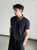 Camisa Polo Manga Curta com Gola Masculina Marca Tendência Verão Camiseta Estilo Coreano Solta Moda 2026 Nova Versátil Camiseta Top