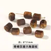 Jingde Jewelry Colección de Cuentas Individuales de Madera de Águila Qi Nan Barril de Madera Natural Espaciadores de Cuentas Accesorios para Joyería DIY Venta al por Mayor desde el Fabricante