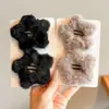 Presilhas de Cabelo Estrela de Pelúcia para Meninas, Presilhas Fofas para Mechas Laterais, Acessórios de Cabelo, Grampos para Meninas Pequenas, Novo Modelo 2025