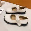 Zapatos de mujer de encaje estilo universitario de moda para otoño 2026, zapatos Mary Jane japoneses nuevos de suela gruesa poco profundos