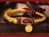 Lótus Lótus Lótus pulseira meia pulseira Vietnã ouro areia cotovelo antigo girassol acessórios DIY pulseira de corda trançada pulseira