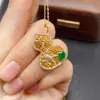 Colgante de Esmeralda Natural Transfronterizo de Amazon Plata S925 Piedra Principal 4*6 Joyería de Lujo Venta Directa de Fábrica