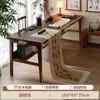 Mesa de Caligrafia Mesa de Estudo Doméstica Pernas de Madeira Maciça Novo Estilo Chinês Mesa para Estudos Chineses Mesa para Caligrafia e Pintura Mesa de Aprendizagem de Caligrafia com Pincel Mesa de Escrita
