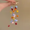 Pendientes de Flores Coloridos Estilo Super Hada para Mujer, Estilo Vacaciones de Verano en la Costa, Temática del Bosque, Pendientes Frescos y Dulces