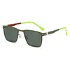 Óculos de Sol Masculinos Moda Transfronteiriça, Mesmo Estilo de Ic, Armação Grande Personalizada, Óculos de Sol Metálicos High-End Tendência para Mulheres, Shenzhen Eyewear