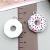 Acessórios para Joias DIY Brinquedo de Comida 3D Realista Garrafa de Leite Pingente de Sorvete Colar Chaveiro Charme