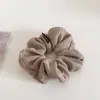 Scrunchie de Punto Liso Retro Otoño e Invierno Lazo Perezoso Versátil Estilo Coreano Cuerda para Recoger el Cabello en Cola de Caballo Baja o Moño Accesorio para el Cabello