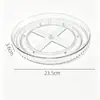 Estante giratorio de almacenamiento de condimentos de cocina transfronterizo, bandeja de almacenamiento de escritorio para baño, estante de escritorio rayado para maquillaje y cuidado de la piel