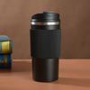 Copo Isolado de Silicone e Aço Inoxidável, Copo de Café para Carro, Manga de Silicone Antiderrapante, Copo de Água Portátil, Brinde Corporativo Personalizado
