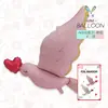 Nuevo regalo base en forma de corazón para el Día de San Valentín, decoración de boda de propuesta de paloma estilo INS, globos de papel de aluminio que realzan el ambiente