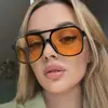 Nuevas Gafas de Sol de Doble Puente con Montura Grande Transfronterizas Europeas y Americanas Gafas Multicolores de Moda Ins para Hombres Gafas de Sol de Moda Retro para Mujeres