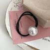 Banda de goma con perlas grandes, sencilla y básica, japonesa y coreana, para mujer, novedad de 2023, elegante lazo para el cabello, cuerda para el cabello de alta elasticidad, accesorios para el cabello