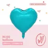Globo de Foil de Aluminio en Forma de Corazón de 18 Pulgadas Color Único Decoración de San Valentín Decoración de Habitación de Boda Venta al por Mayor