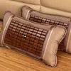 Almohada fresca de verano almohada de tallo de té seda de hielo almohada fresca de bambú almohada fresca de mahjong almohada antigua de ratán de bambú almohada de verano almohada individual de bambú