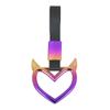 Anillo de tracción para decoración exterior e interior de coche de color mágico para coche amor JDM modificado flor de cerezo corazón roto anillo de elevación colgante de plástico para cola