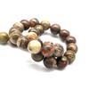 Piedra Natural Ágata Flor Calcedonia Cuentas Sueltas DIY Productos Semielaborados Pulsera Accesorios para el Cabello Accesorios Cuentas Redondas Venta al por Mayor Suministro Exclusivo Transfronterizo