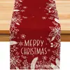 Toalha de Mesa de Natal com Estampas Suporta Vendas Transfronteiriças, Novo Caminho de Mesa de Natal Transfronteiriço, Jogo Americano Popular para Mesa de Jantar Tmu