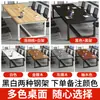 Mesa de conferência mesa longa mesa retangular móveis de escritório sala de reunião mesa de escritório mesa grande em formato de tira combinação de mesa e cadeira bancada
