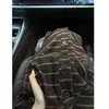 Cardigan Listrado Color Block Retrô Estilo Coreano Jaqueta de Manga Longa Feminina Outono 2026 Novo Top Soltinho com Botões Estilo Preguiçoso