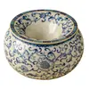 Balde de Chá Cerâmico Bege Ru Kiln do Fabricante com Padrão de Lótus, Lavador de Chá, Cinzeiro de Escritório, Recipiente para Resíduos de Chá, Requintado