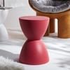 Banqueta Pequena para Trocar Sapatos Estilo Nórdico para Entrada de Casa, Banco Simples para Sala de Estar, Banquinho Baixo Infantil, Banquinho Redondo Criativo de Plástico Espessado