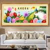 Auspicioso Pavão auto-adesivo papel de parede flor florescendo rico adesivos de parede peônia mural sala de estar fundo parede escritório pintura decorativa